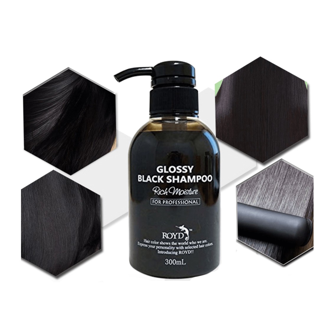 ROYD Color Shampoo Black RY122